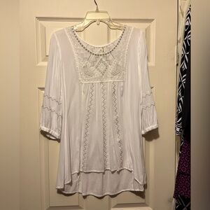 Ladies Lightweight Embroidered Blouse - Size L